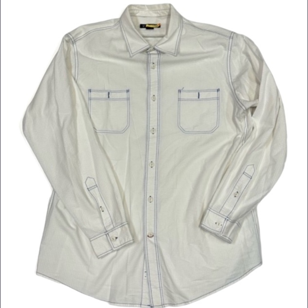 Daniel Cremieux Mens Long Sleeve Button Down Collared Shirt Size Large EUC